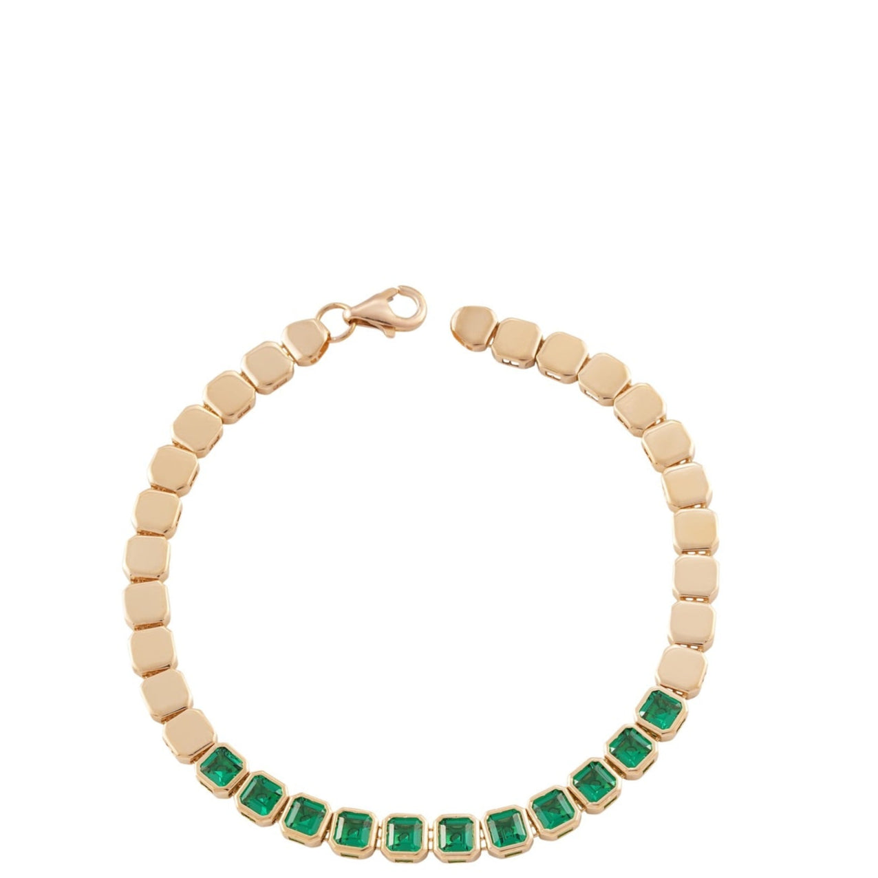 Soraya Emerald Necklace and Bracelet Set