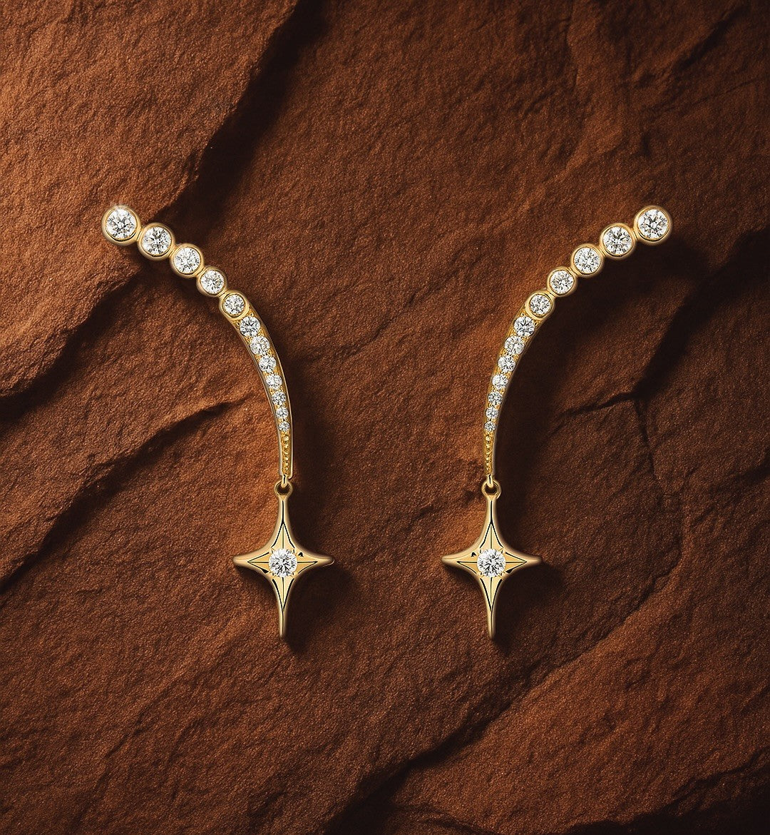 Starlit Curve Earring