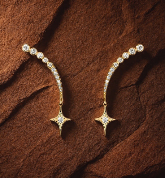 Starlit Curve Earring