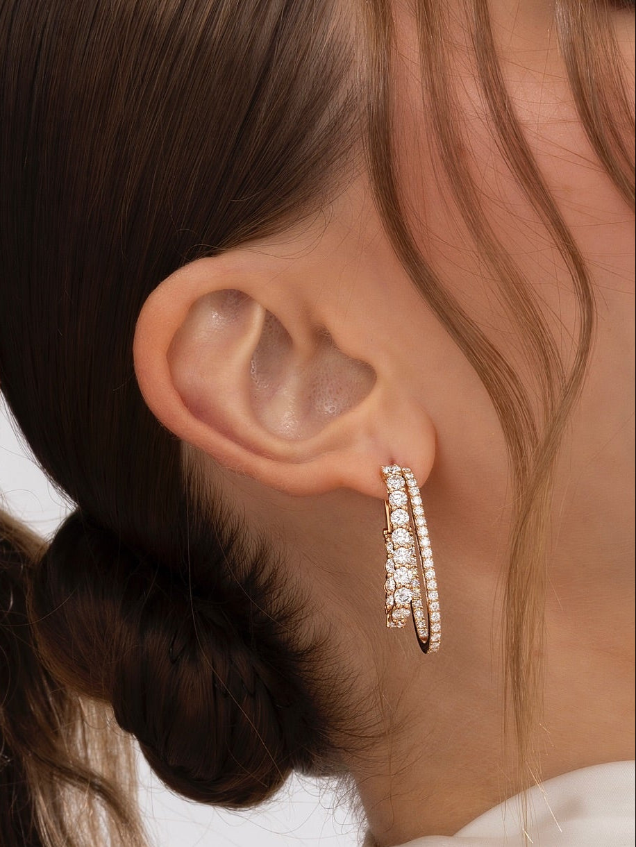 Isla Glow Dual Hoop Earrings