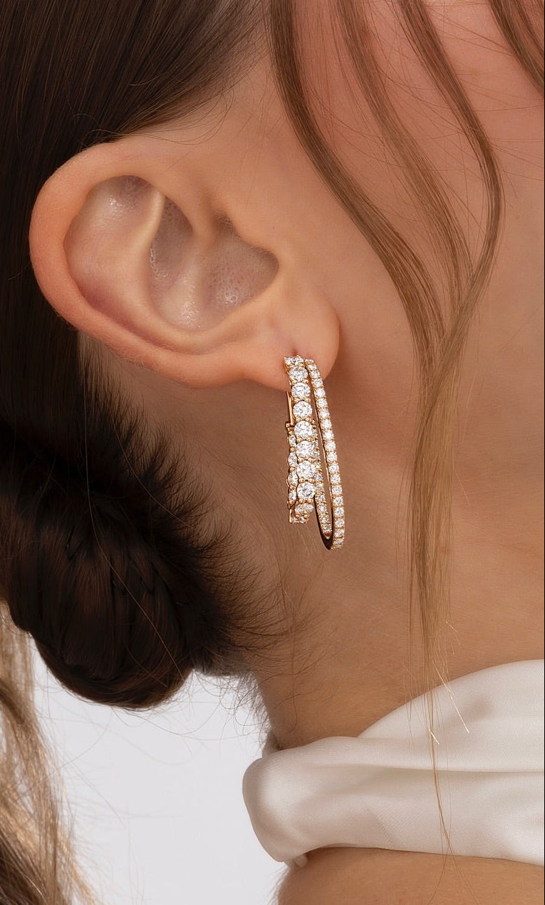 Isla Glow Dual Hoop Earrings