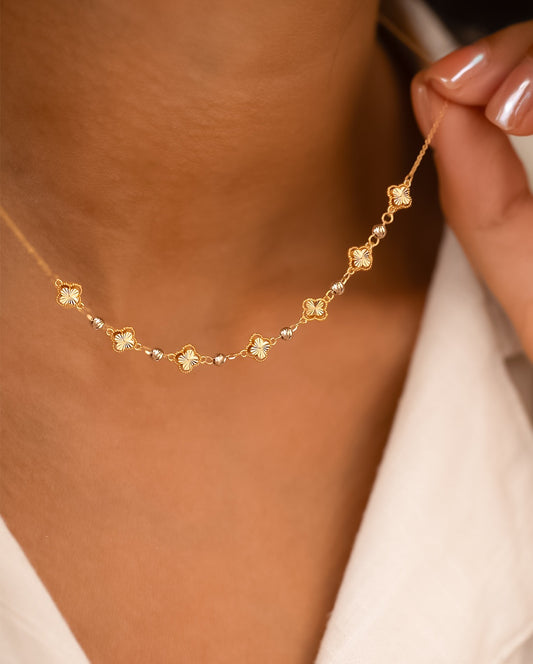 Amara Clover Gold Necklace