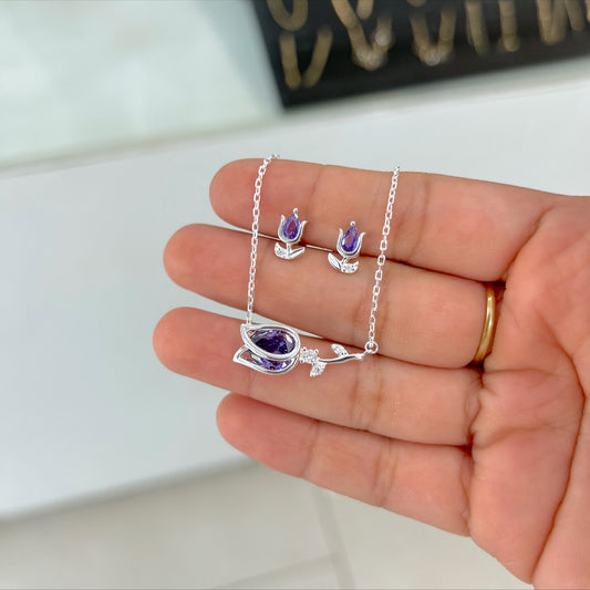 Rosy Quartz Blossom Set