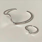 Fluid Curve Cuff & Ring Set
