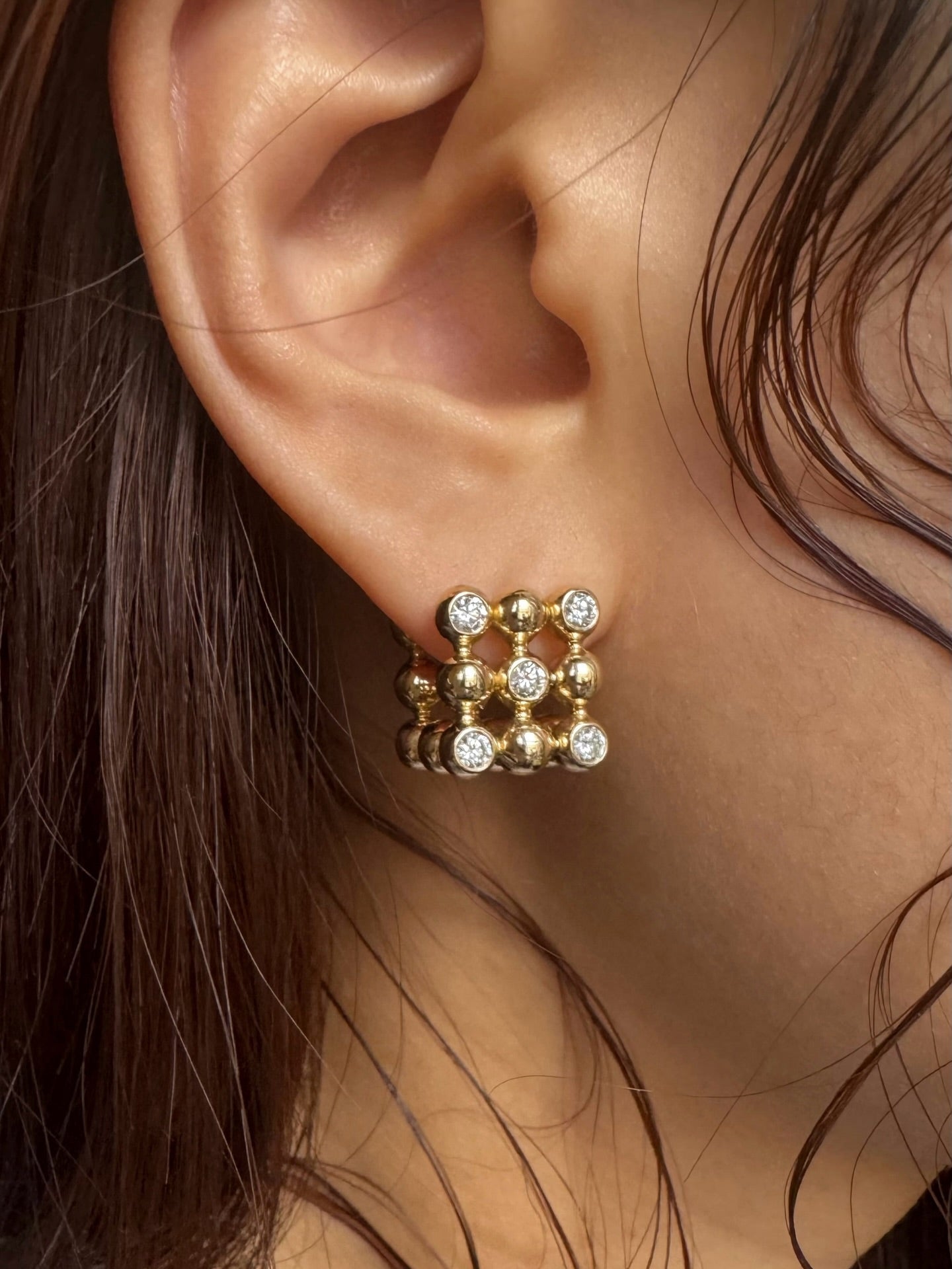 Oria Prism Stud Earrings