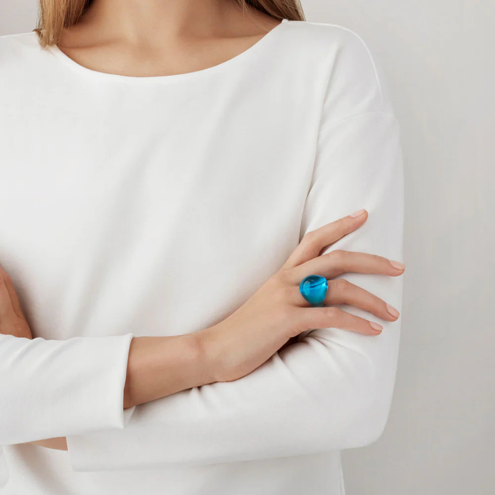 Clara Noir Orb Ring