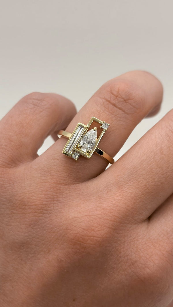 Split Prism Ring