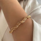 Elora Gold Twisted Bangle Bracelet Set