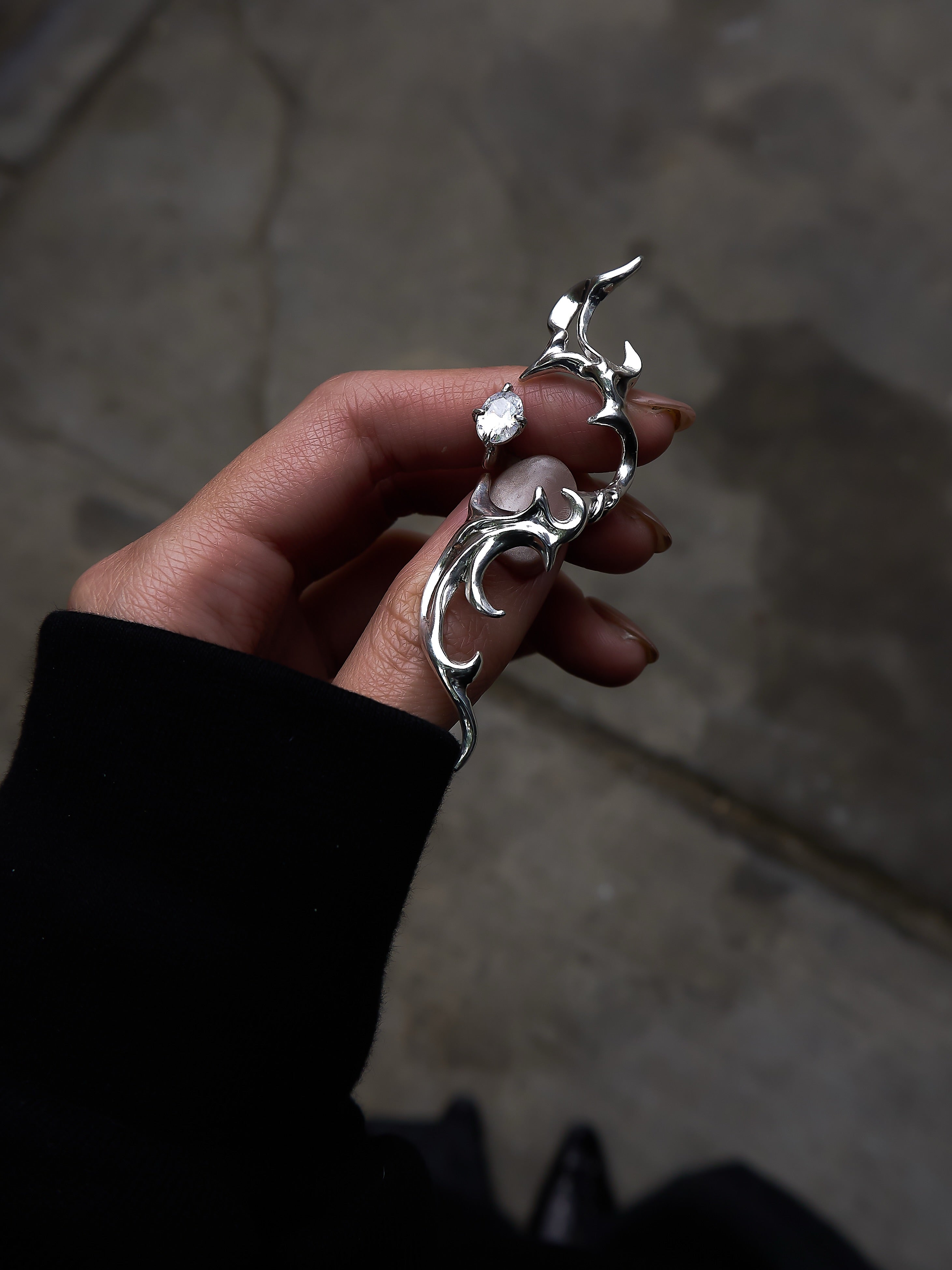Thorned Eclipse Statement Ring