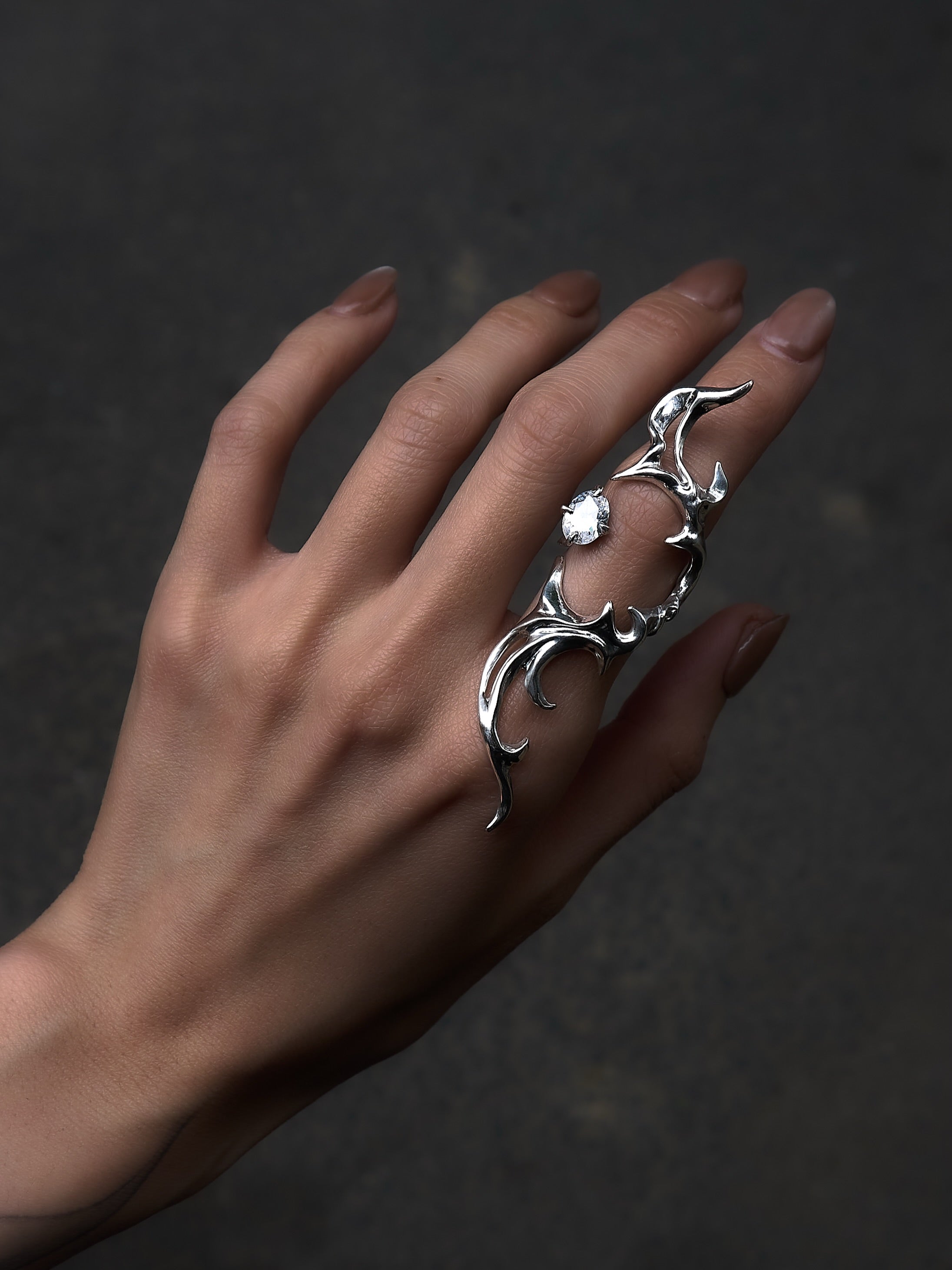 Thorned Eclipse Statement Ring