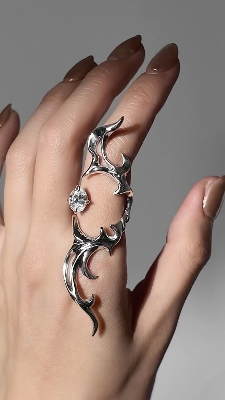 Thorned Eclipse Statement Ring