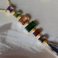 Twilight Cascade Multigem Statement Necklace
