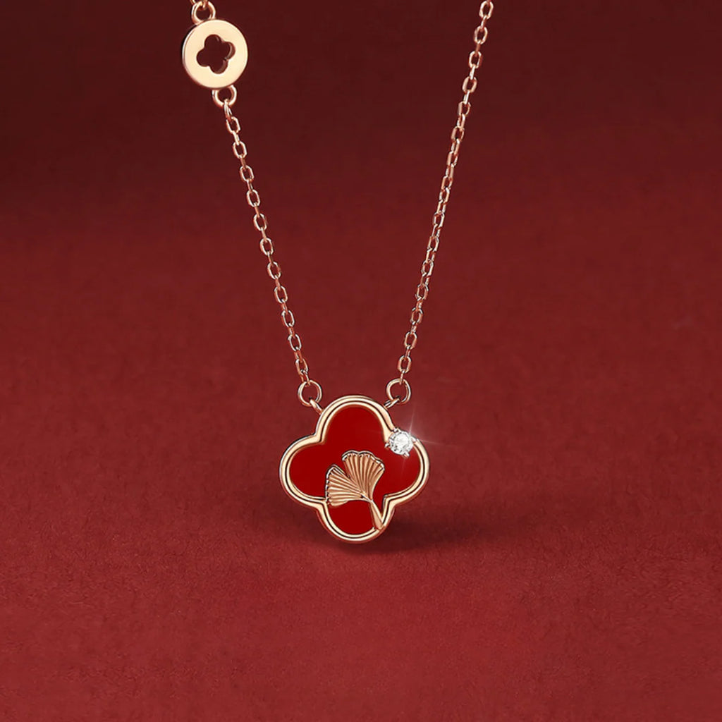 Sophie Floral Clover Necklace