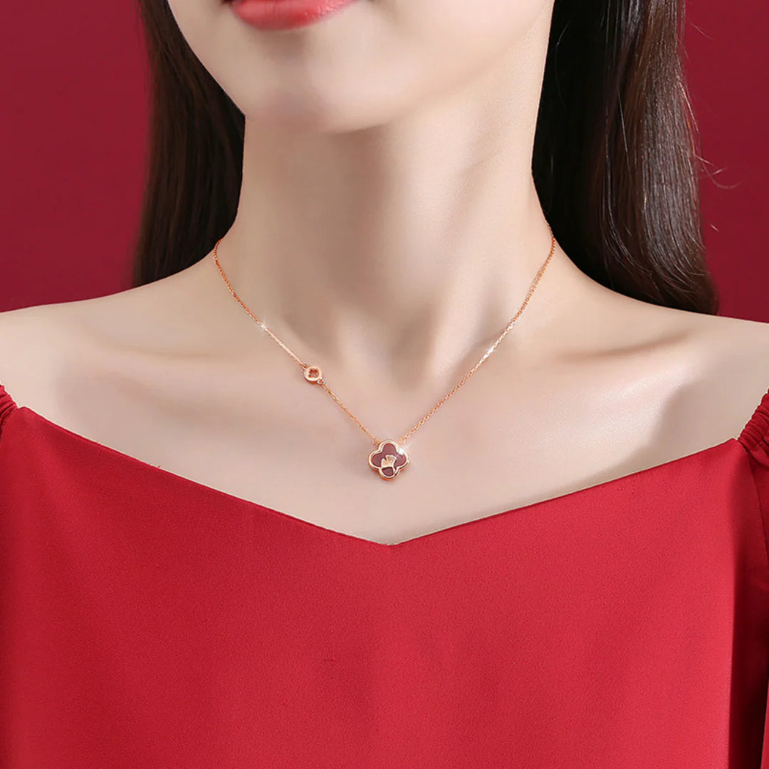 Sophie Floral Clover Necklace