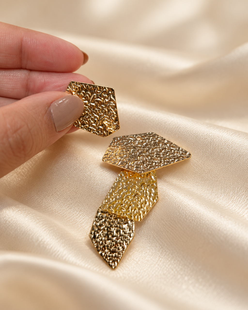 Vellora Molten Fusion Statement Earrings (two in one)