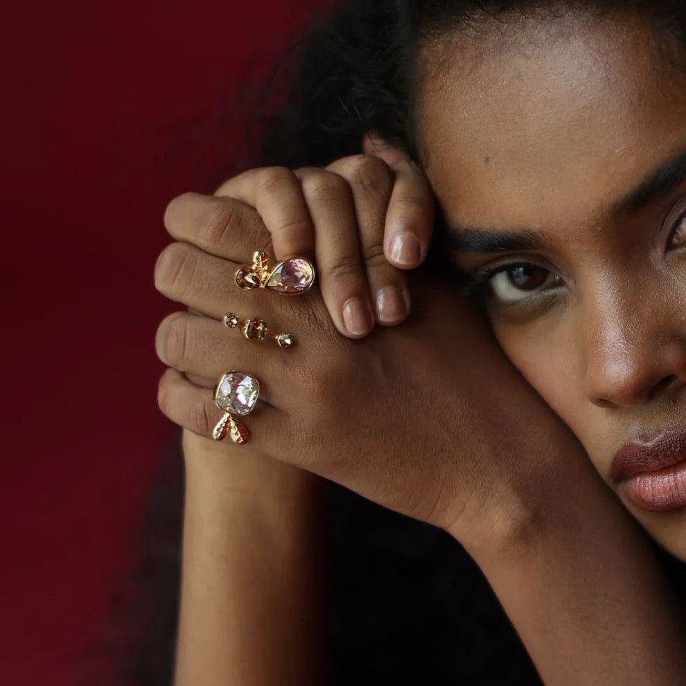 Amira Blush Bold Ring