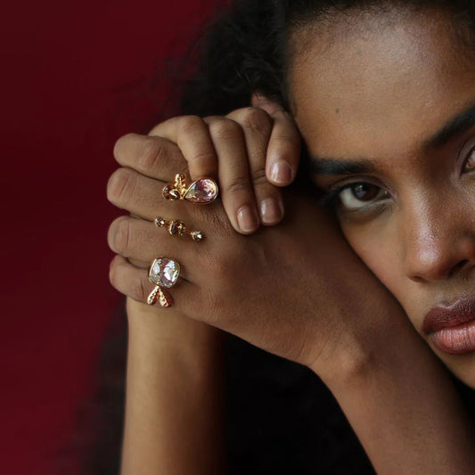 Amira Blush Bold Ring