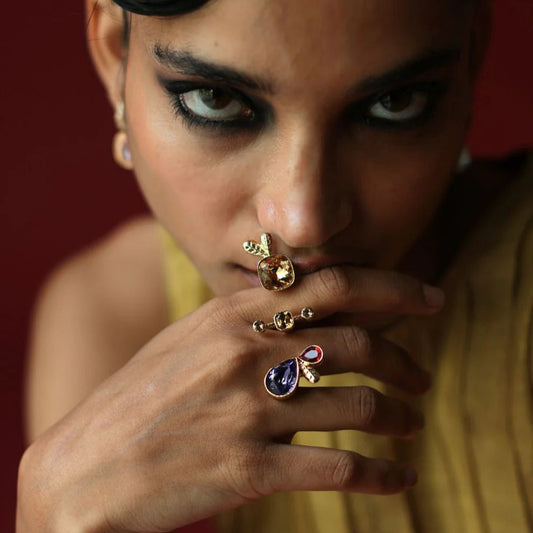 Rouge Gold Violet Ring for Women
