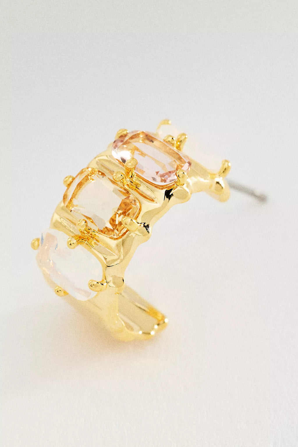 Rose Glint Curve Studs