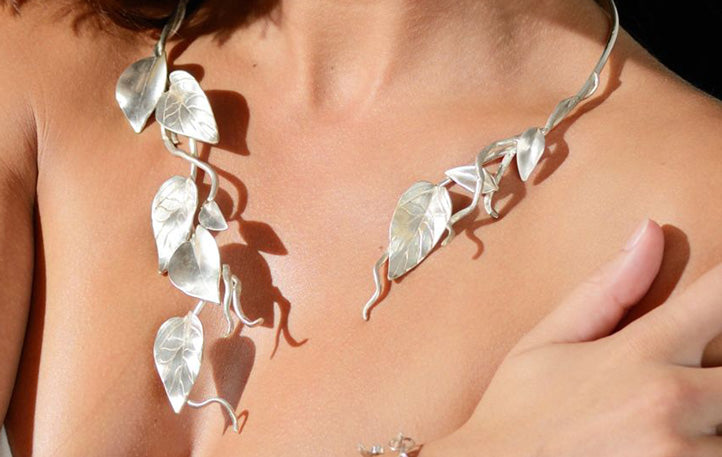 Enchanted Leaves Wrap Around Neck Choker