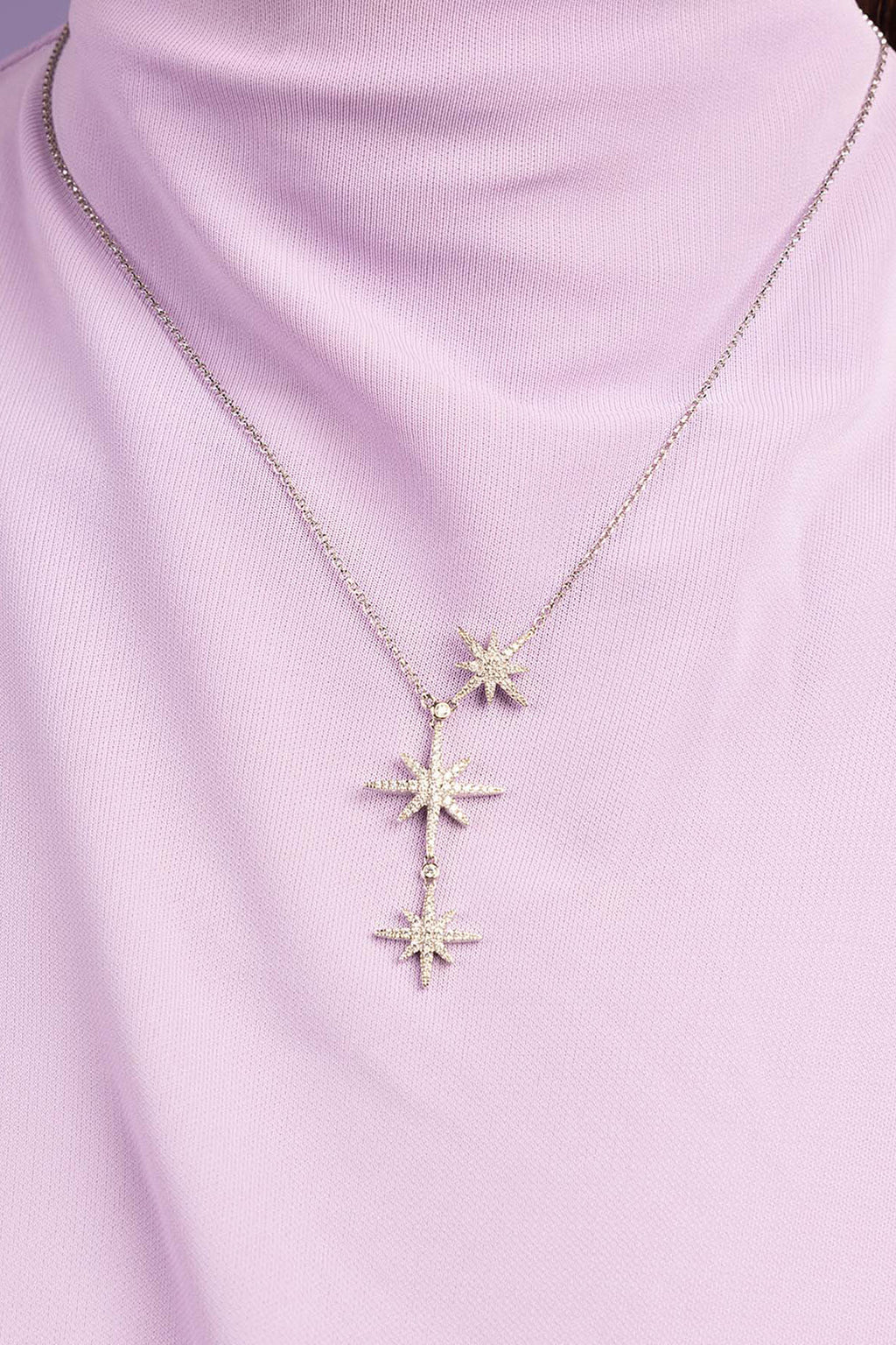 Astrafall Sterling Silver Adjustable Lariat Necklace