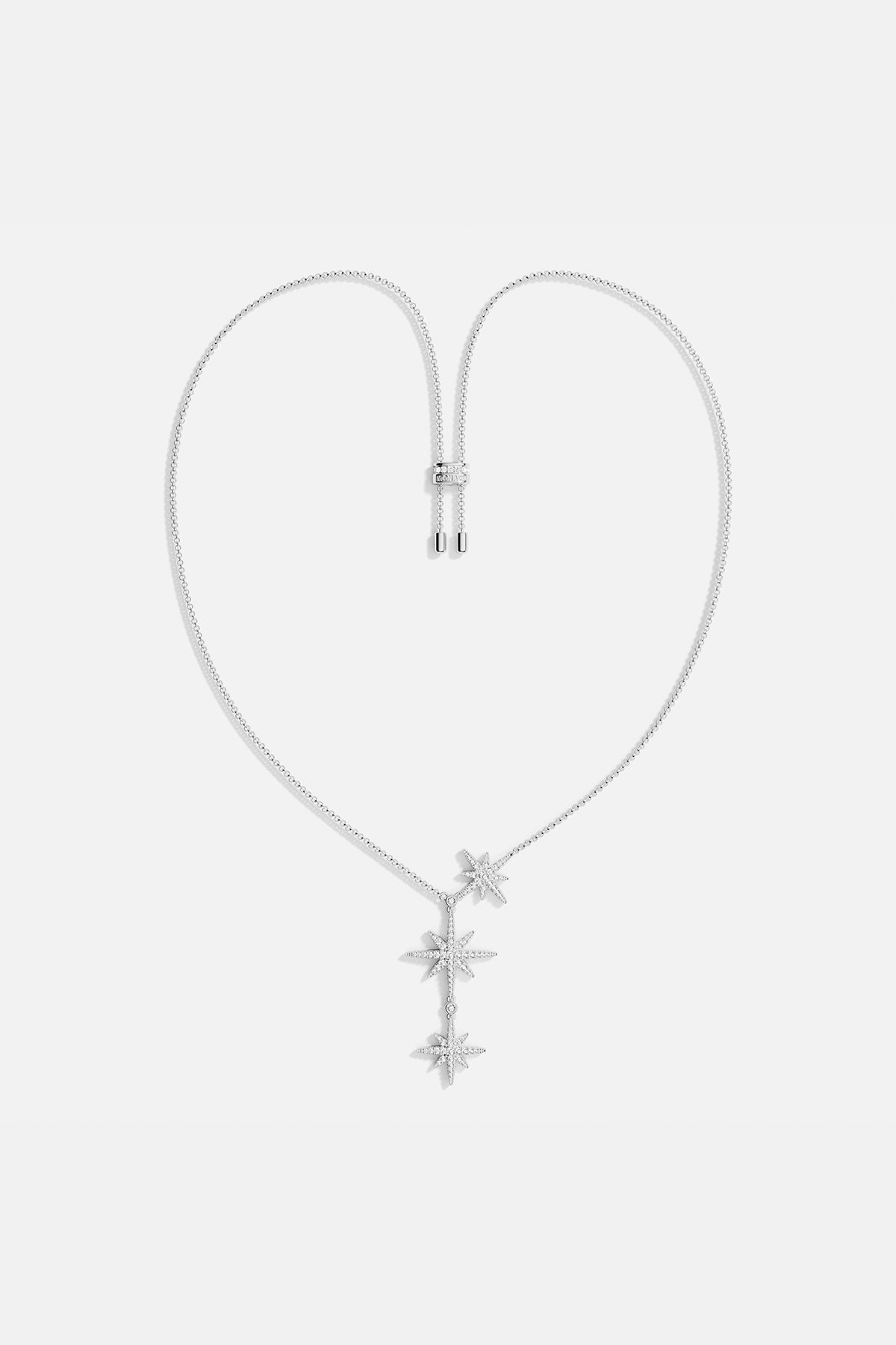 Astrafall Sterling Silver Adjustable Lariat Necklace