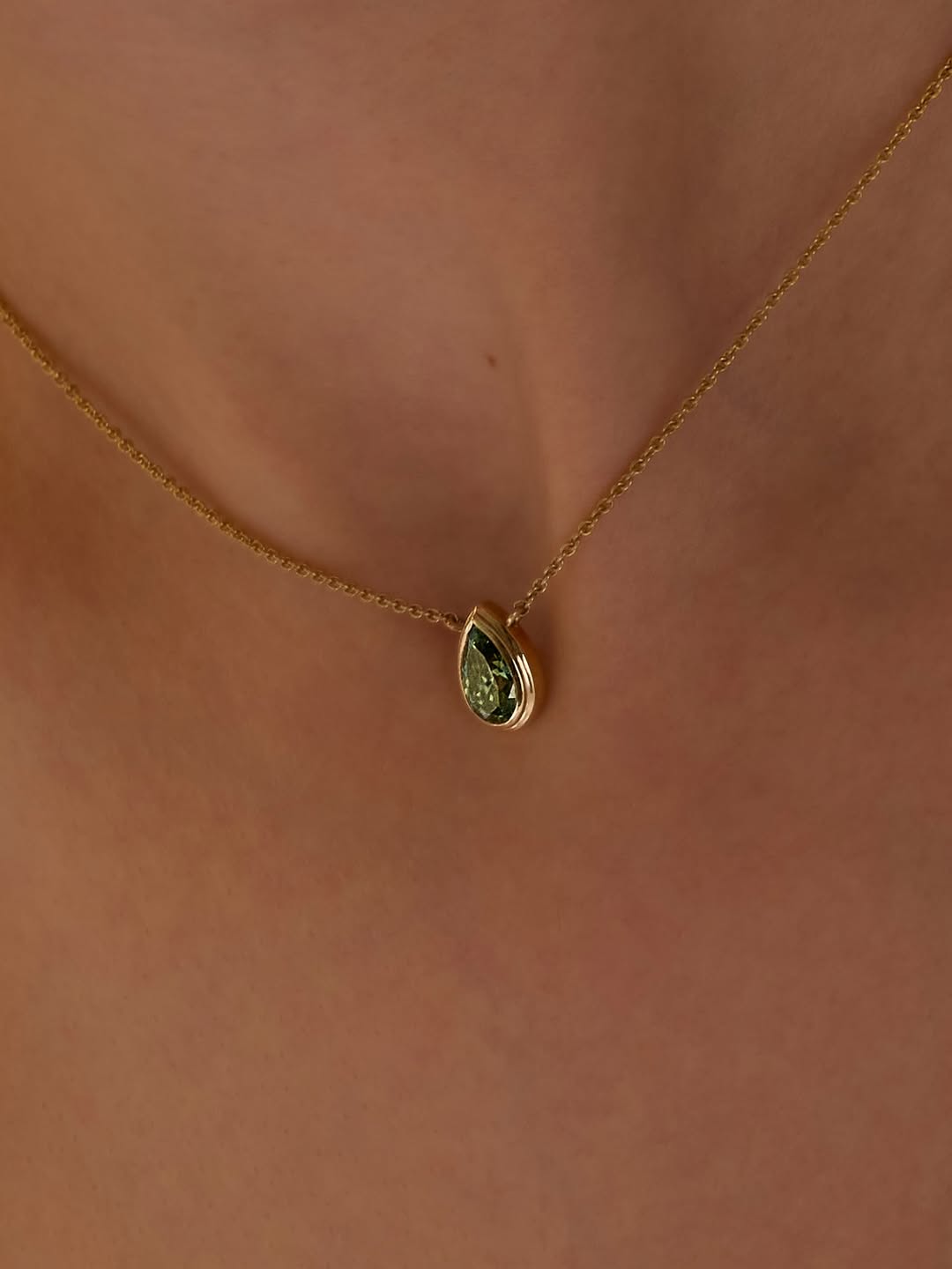 Elodie Pear Drop Pendant Necklace