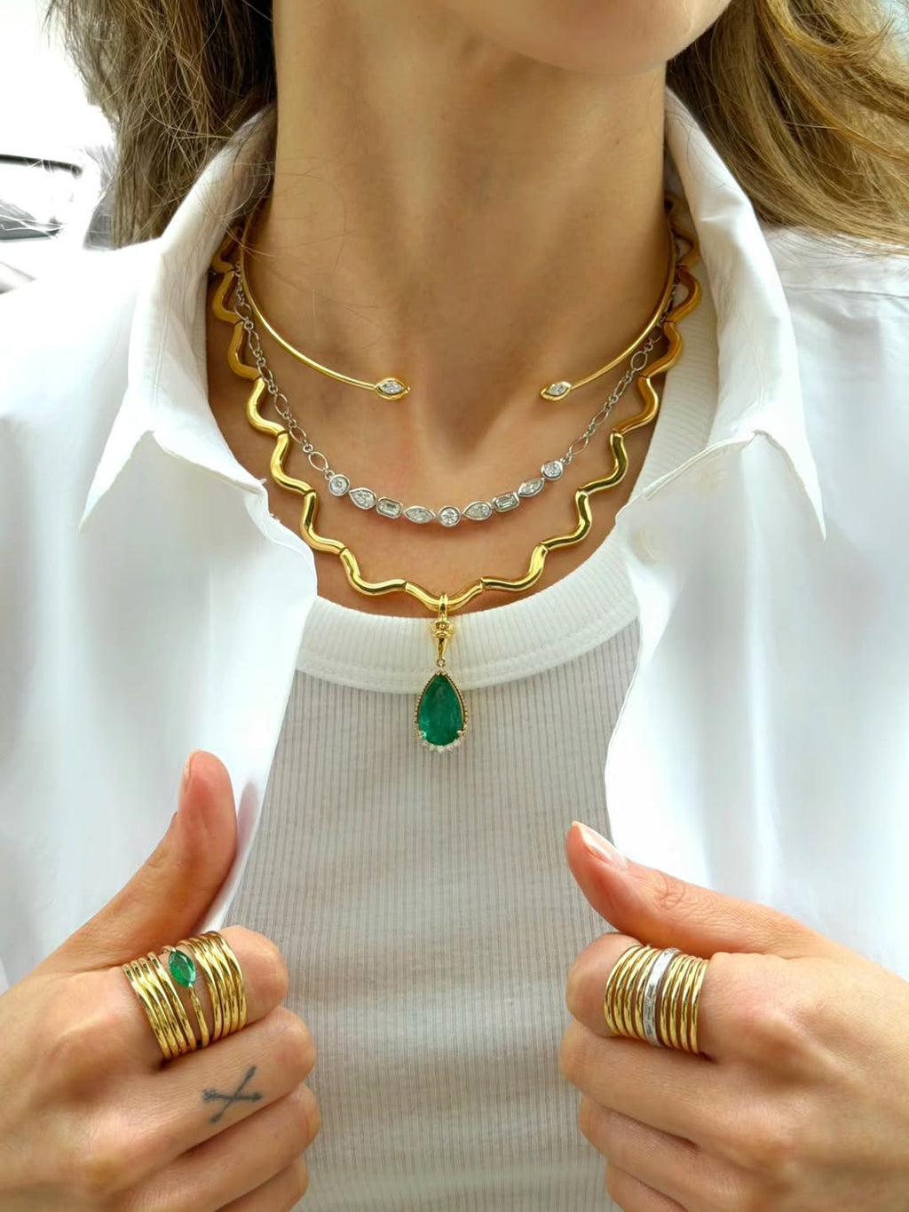 Ophelia Layered Necklace Set (Set of 3)