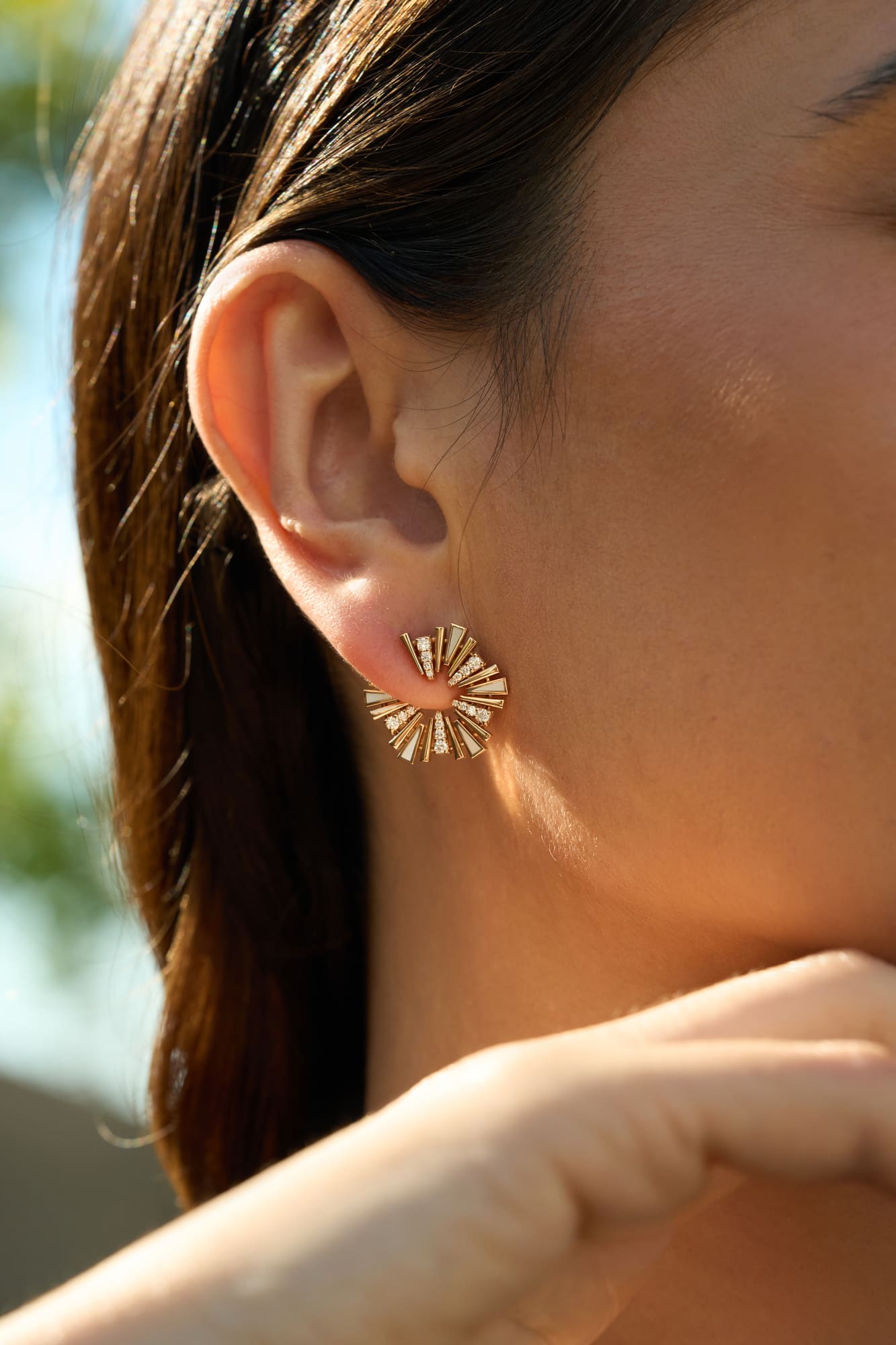 Solara Prism Statement Earrings