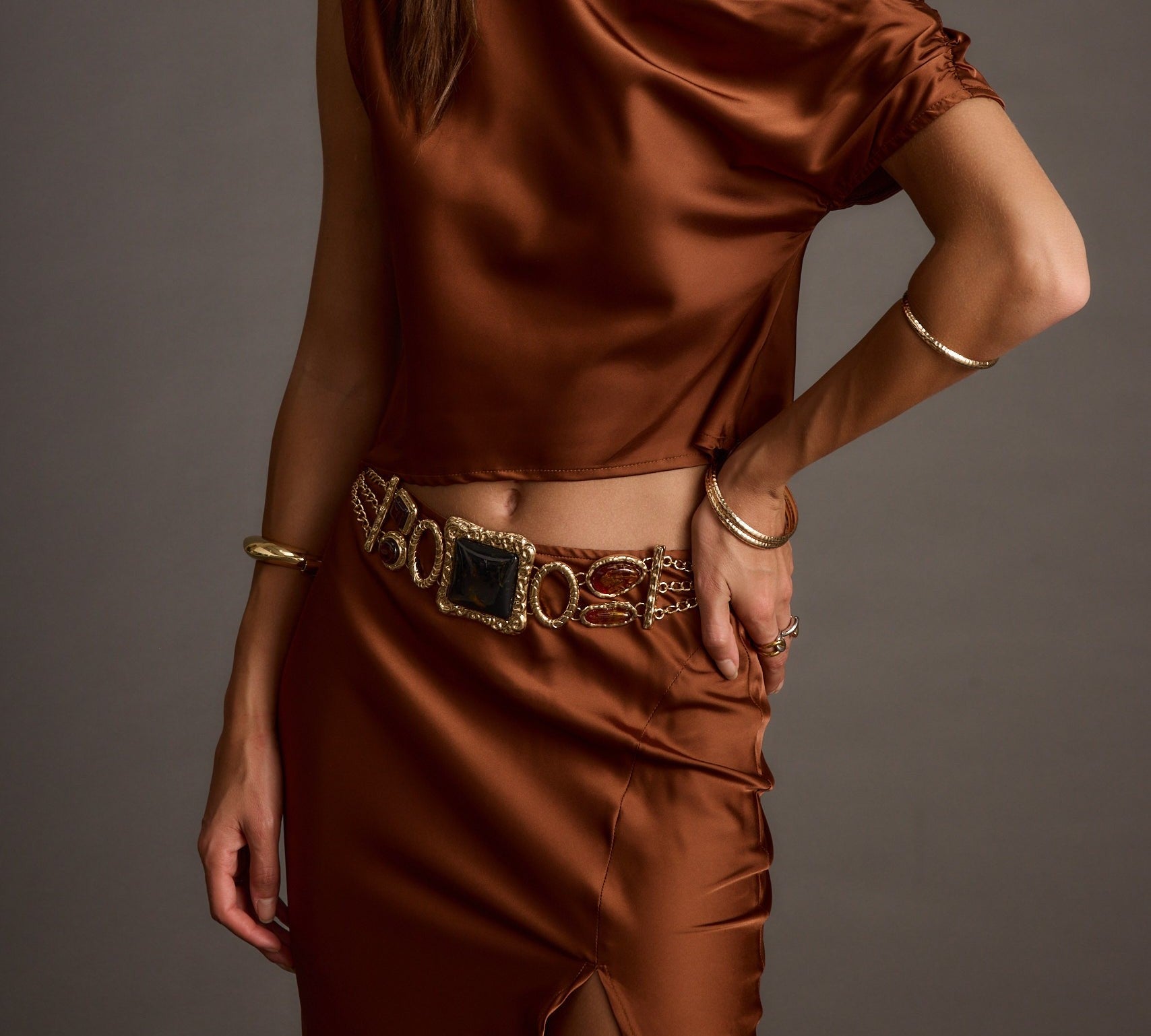 Valenra Stone Chain Belt