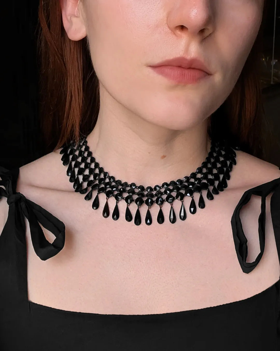 Bianca Noir Crystal Choker