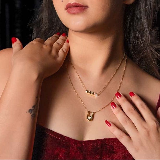 Dusky Bloom Layered Necklaces