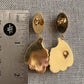 Aurelia Gold Shell Drop Earrings