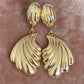 Aurelia Gold Shell Drop Earrings