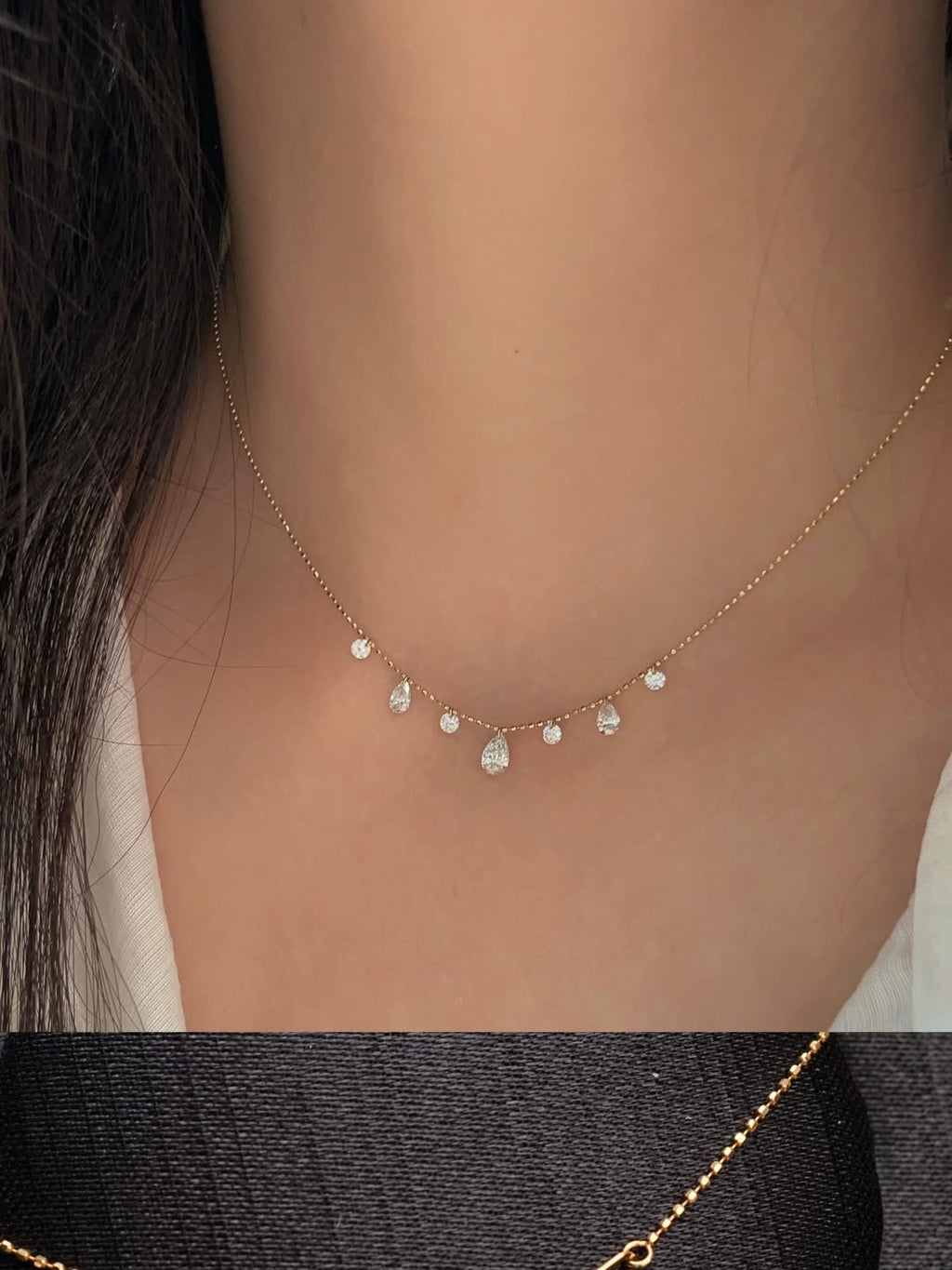 Aurora Drop Tripple Layered Necklace (Set of 3)