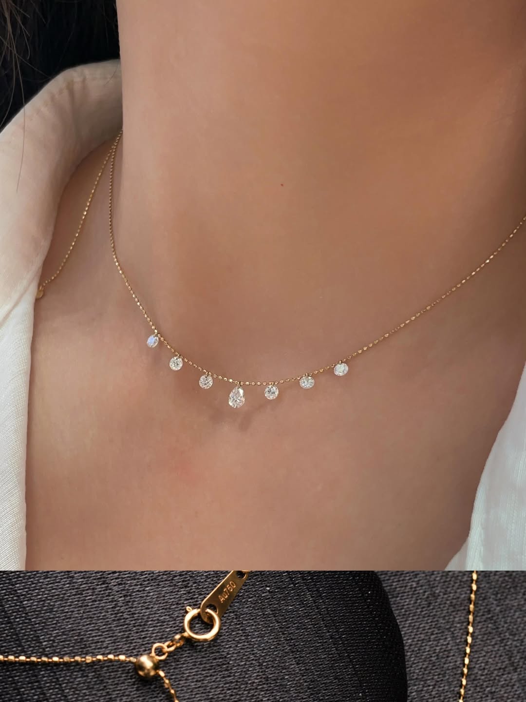 Aurora Drop Tripple Layered Necklace (Set of 3)