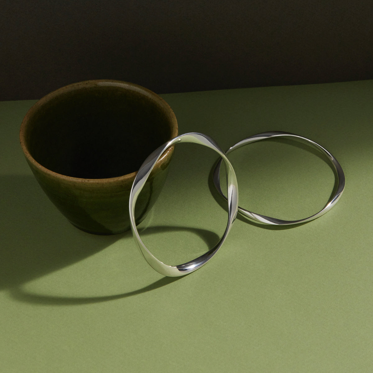 Veyra Sterling Silver Flow Bangle