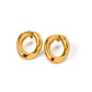 Soft Form Oval Loop Hoops Earrings