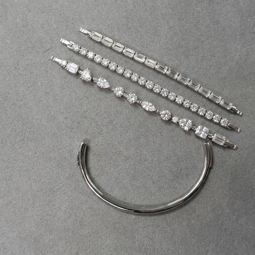 Kiara Line Zircon Bracelet (Three in One)