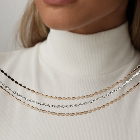 Elegant Layered Chain Necklace set for Women
