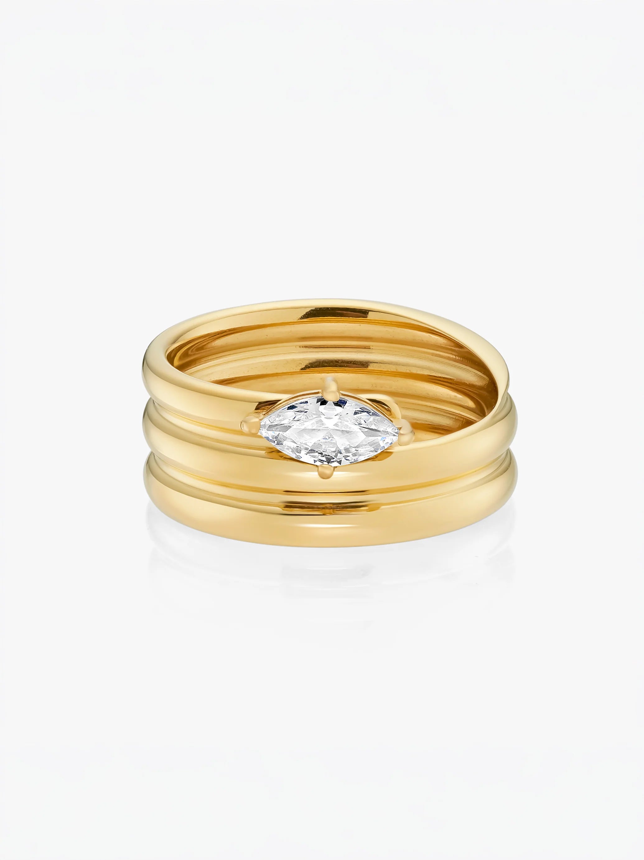 Niya Golden Marquise Band