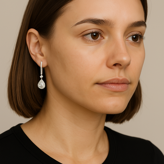 Teardrop Crystal Earrings
