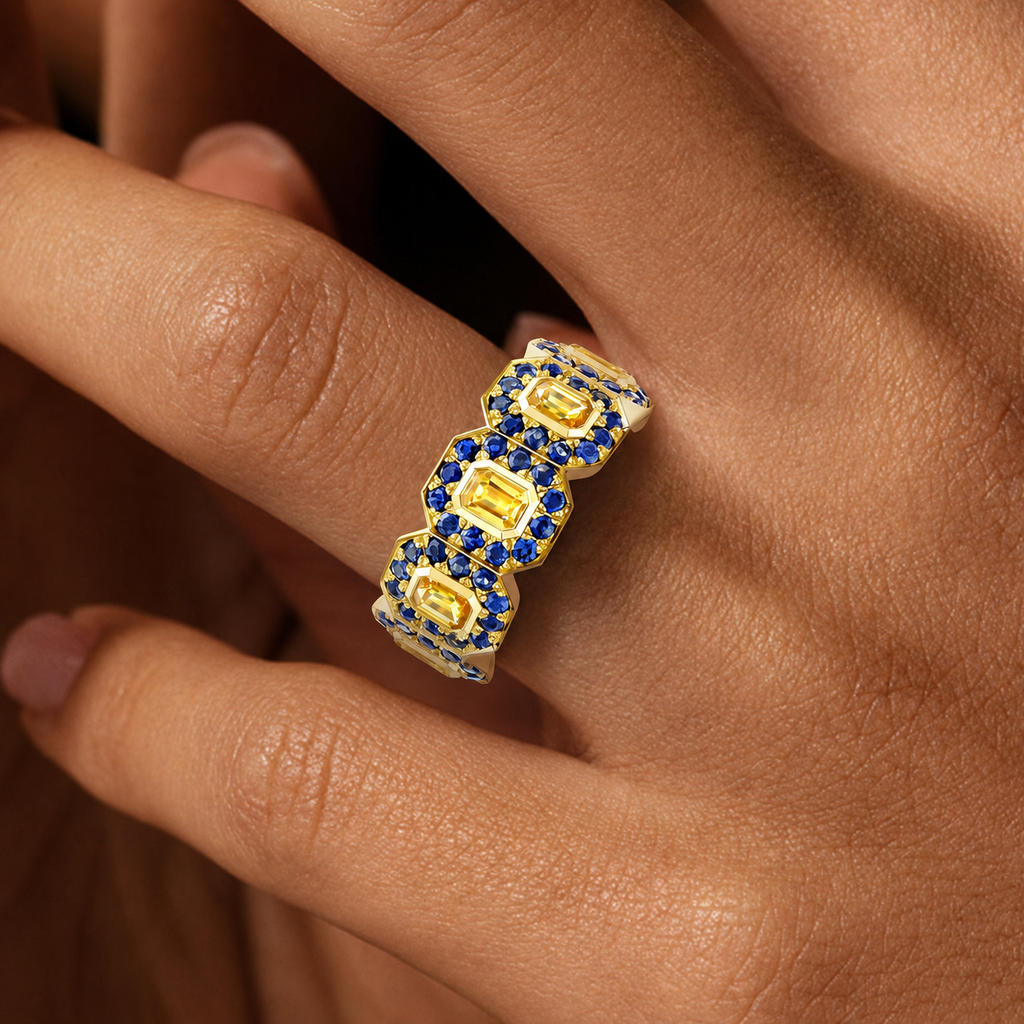 Cobalt Loom Ring 9 (Size 7)