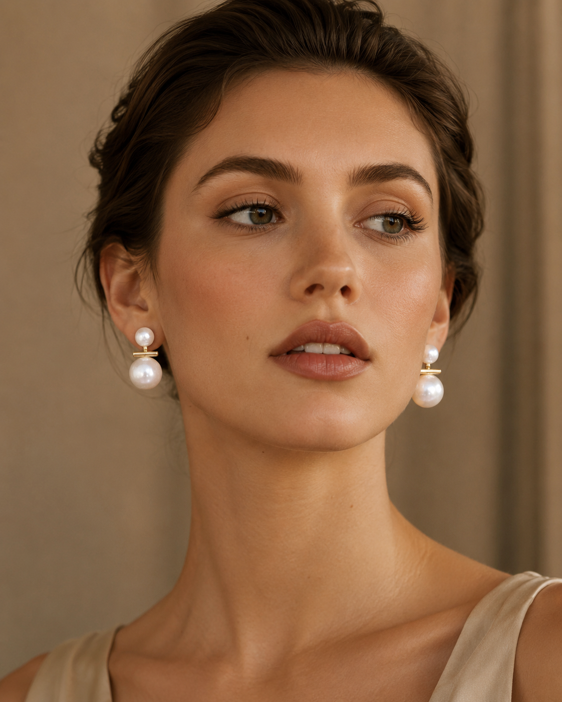 Evelyn Pearl Balance Earrings