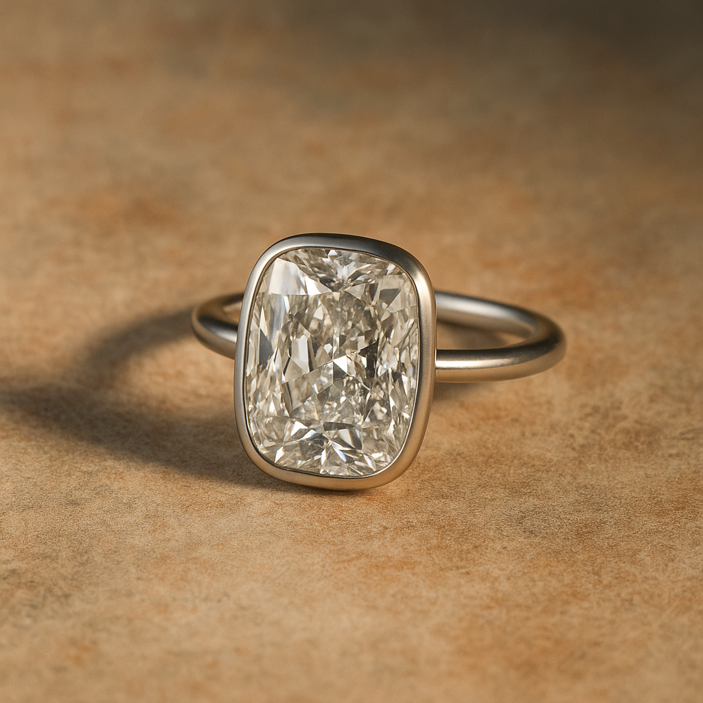 Cushion-Cut Classic Solitaire Ring