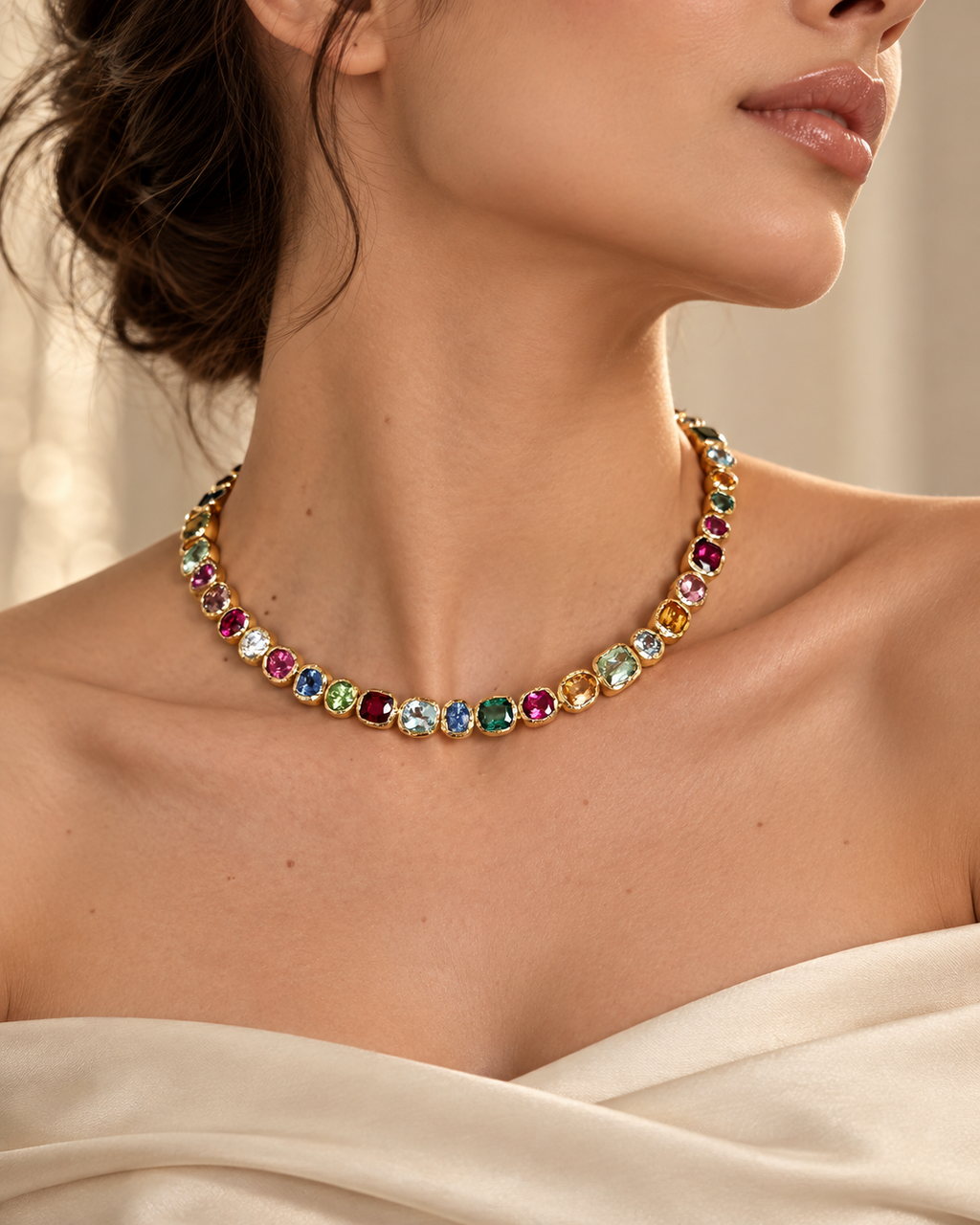 Prisma Multicolour Gemstone Necklace