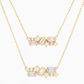 Olenna Blush Cluster Necklace