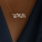 Olenna Blush Cluster Necklace