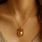 Gold-Plated Pearl Bow Necklace