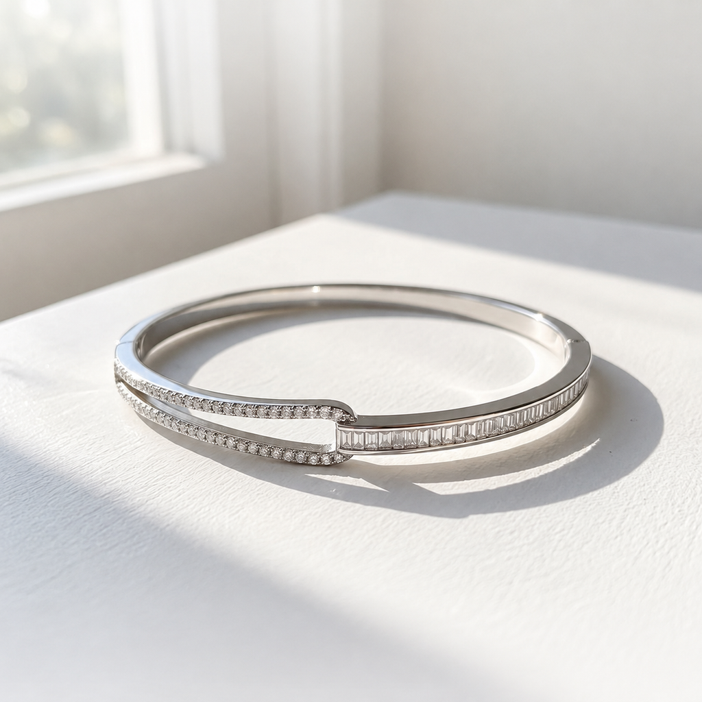Vivienne Split Bangle For Women (2.5 inch)